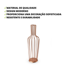 Ver imagem 4 de Kit 02 Porta Rolha de Ferro Garrafa Decorativo Pintura Rose Gold