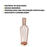 Kit 02 Porta Rolha de Ferro Garrafa Decorativo Pintura Rose Gold - 4