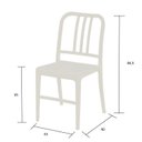 Ver imagem 7 de Conjunto para Sala de Jantar Mesa com Tampo de Vidro e 4 Cadeiras Plásticas sem Braço 