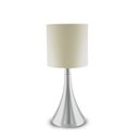 Ver imagem 1 de Luminária Abajur de Mesa Sala Quarto 358 Escovada Cúpula Cru 1 Lâmpada Bivolt