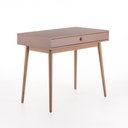 Ver imagem 4 de Escrivaninha Liva 1 Gaveta 90 Cm X 53 Cm Rosa Blush