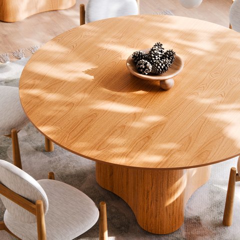 Mesa de Jantar Redonda Modelo Palmas