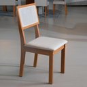 Ver imagem 3 de 2 Cadeiras Sala de Jantar Clara Madeira MDF Telinha Ratan