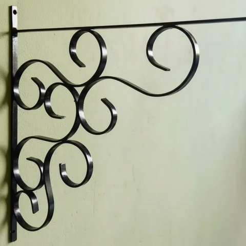 1 Unidade 40cm Mao Francesa Suporte Prateleira Estilo Colonial