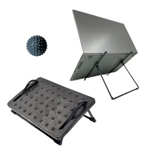 Kit Ergonômico Nr-17 Home Office Escritório com Bolinha Massageadora