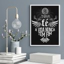 Ver imagem 2 de Quadro Rappa - pra Quem Tem Fé 45x34cm - com Vidro:moldura Branca