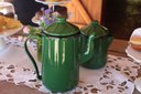Ver imagem 3 de Bule para Café Esmaltado Tradicional 14 1,5 Litros Verde Ewel