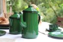 Ver imagem 4 de Bule para Café Esmaltado Tradicional 14 1,5 Litros Verde Ewel
