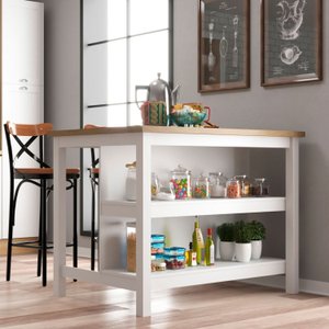 Ilha para Cozinha 2 Prateleiras CD-1019 Denver 