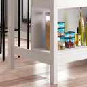 Ver imagem 6 de Ilha Bancada Alta para Cozinha 2 Prateleiras 120cm x 90,5cm Denver Branco