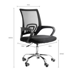 Cadeira De Escritório Mesh Diretor Com Sistema Relax Giratoria New Java - Preto - 6