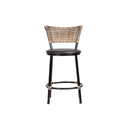 Ver imagem 3 de Kit 2 Banquinhos Baixo Cozinha Americana de Fibra Sintetica:capuccino/marrom