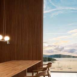 Painel Ripado Wpc Externo Cor Amendoa 2,90m X 20cm (0,58m²) Woopo - 2