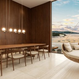 Painel Ripado Wpc Externo Cor Amendoa 2,90m X 20cm (0,58m²) Woopo - 4