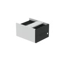 Ver imagem 1 de Gaveteiro Aéreo GA02G P15 2 Gavetas MDF-MDP com Trava Cinza-Preto Pandin Móveis