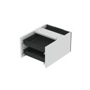 Ver imagem 7 de Gaveteiro Aéreo GA02G P15 2 Gavetas MDF-MDP com Trava Cinza-Preto Pandin Móveis