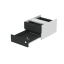 Ver imagem 4 de Gaveteiro Aéreo GA02G P15 2 Gavetas MDF-MDP com Trava Cinza-Preto Pandin Móveis