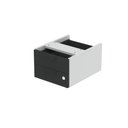 Ver imagem 6 de Gaveteiro Aéreo GA02G P15 2 Gavetas MDF-MDP com Trava Cinza-Preto Pandin Móveis