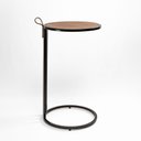 Ver imagem 5 de Mesa Para Braço De Sofá Supreme Acabamento Couro Marrom