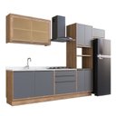 Ver imagem 3 de Cozinha Modulada 5 Peças 9 Portas 3 Gavetas com Divisor de Talheres 1 Nicho para Forno Viena 