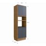 Cozinha Modulada 5 Peças 9 Portas 3 Gavetas com Divisor de Talheres 1 Nicho para Forno Viena  - 17