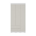 Ver imagem 7 de Guarda-roupa Infantil 92cm 3 Portas e 2 Gavetas Realeza Multimóveis Mp4452 Branco/off White