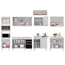 Ver imagem 5 de Armário de Cozinha Modulada de Canto 8 Peças Cp01 Balcão Branco/preto - Lumil