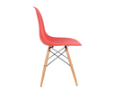 Ver imagem 2 de Cadeira de Jantar Eames Colmeia na Cor Vermelha Base Madeira Eiffel Sala Cozinha