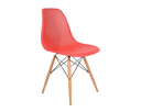 Ver imagem 1 de Cadeira de Jantar Eames Colmeia na Cor Vermelha Base Madeira Eiffel Sala Cozinha