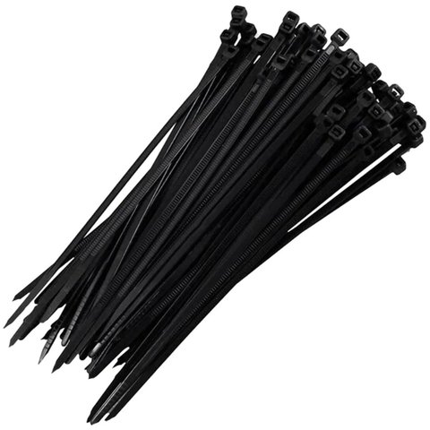 Abraçadeira Nylon Preta Enforca Gato 4,8 X 200mm 500 Un | Fertak