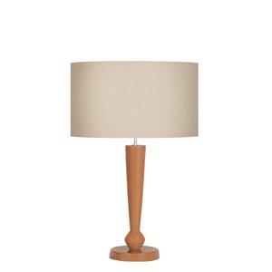 Abajur Ar Art. para Decoração Imbuia Cup Tec Bege Ref 400 E27 Bivolt