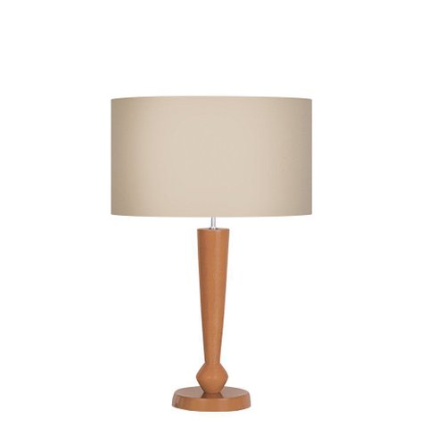 Abajur Ar Art. para Decoração Imbuia Cup Tec Bege Ref 400 E27 Bivolt