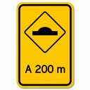 Ver imagem 1 de Placa Lombada a 200 Metros A-18 Resolução Contran Nº 180 180/2005