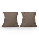 Ver imagem 5 de Sofá 2 Lugares Com Almofadas Gabrielly Suede Bege Escuro