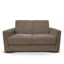 Ver imagem 4 de Sofá 2 Lugares Com Almofadas Gabrielly Suede Bege Escuro