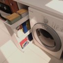 Ver imagem 4 de Organizador para Produtos de Limpeza e Panos / Área de Serviço com 3 Prateleira Branco e Rodas