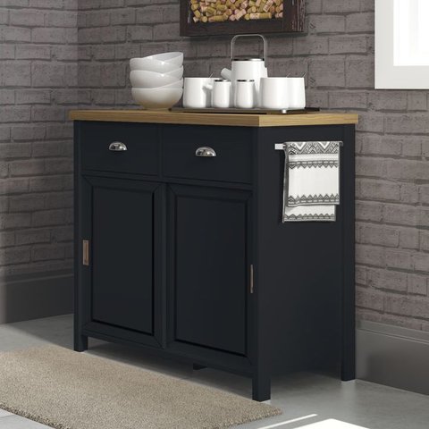 Aparador Buffet Moderno com 2 Portas e 2 Gavetas 85cm Ditália
