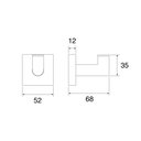 Ver imagem 2 de Cabide Lorenzetti Loren Loft Square 2060 B83 Preto