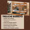Beliche com Cama Auxiliar 03 Colchões D20 Treliche Completa Cor:off-white - 2