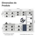 Ver imagem 3 de Armário de Cozinha Completa 310 Cm Vik Madesa 01 Branco/azul