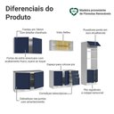 Ver imagem 4 de Armário de Cozinha Completa 310 Cm Vik Madesa 01 Branco/azul