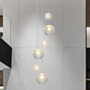 Ver imagem 3 de Lustre Mm Cnidário Ac. Cristal para Pé Direito Alto