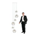 Ver imagem 4 de Lustre Mm Cnidário Ac. Cristal para Pé Direito Alto