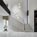 Ver mais imagens de Lustre Mm Cnidário Ac. Cristal para Pé Direito Alto