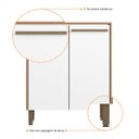 Ver imagem 3 de Balcão Multiuso para Cozinha Area Serviço Uno 700 Mm Branco