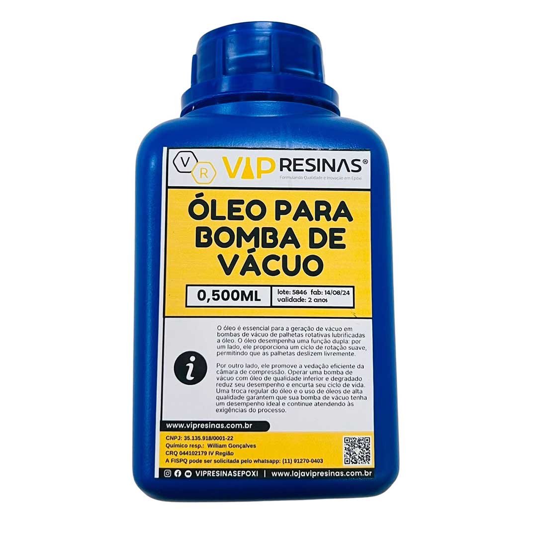 Óleo para Bomba de Vácuo 500ml (vip Resinas)