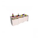 Ver imagem 1 de Mesa Rack Caixotes Baú Analú 139cm MDF Branco Woodcore