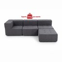 Ver imagem 6 de Sofá Modular 3 Lugares com Puff Kappesberg Boucle Titanio
