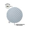 Tapete Poá Redondo Mimo Infantil 1 Metro para Quarto Bebe Criança Menino Azul Jolitex Junior Baby - 3
