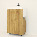 Ver imagem 1 de Nicho Gabinete Lavanderia C/ Rodízio Armário Tanque Minimalista